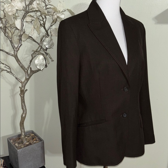 The Limited Dark Brown Blazer Women's - Picture 2 of 6